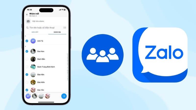 Zalo cho phép trò chuyện theo nhóm một cách dễ dàng