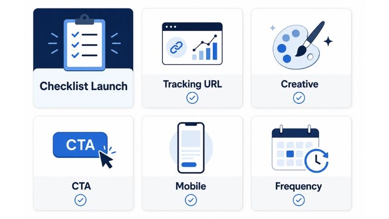 Checklist cần kiểm tra trước khi chạy campaign