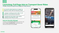 Full page saver transport (Image)- Quảng cáo hiển thị hình ảnh khi người dùng sử dụng Grab tiết kiệm