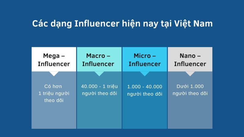 Các dạng Influencer hiện nay tại Việt Nam