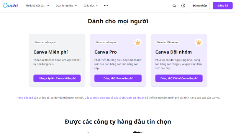 Chiến lược giá của Canva