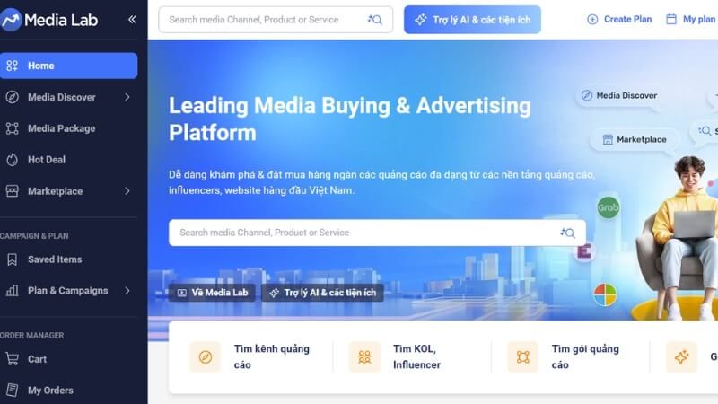 Media Lab - Nền tảng booking KOL Livestream