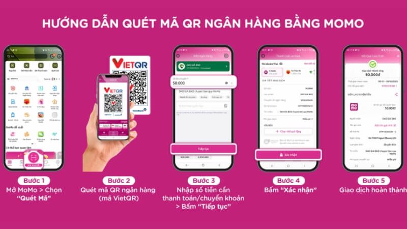 Cách quét mã QR để thanh toán trên ví MoMo