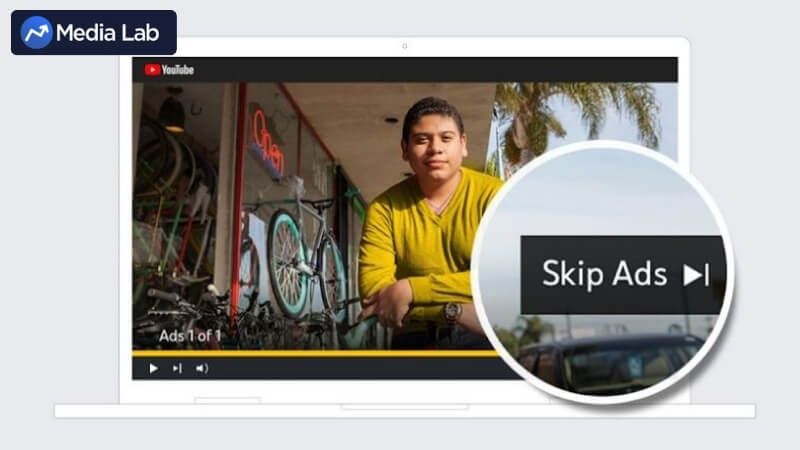 Skippable in-stream ads có thể bỏ qua sau 5s