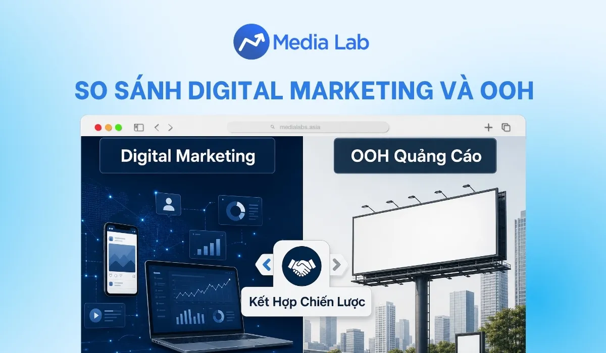 So sánh Digital Marketing và OOH: Nên chọn kênh nào cho đúng mục tiêu?