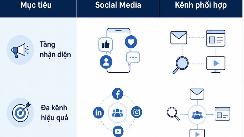 Thời điểm ưu tiên social media và phương án kết hợp