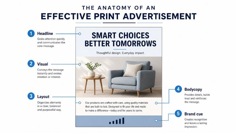 C&aacute;c yếu tố l&agrave;m n&ecirc;n một print ad hiệu quả