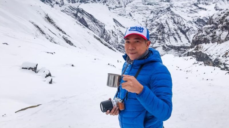 Travel Blogger, Vlogger Trần Việt Phương trong chuyến đi  Nepal