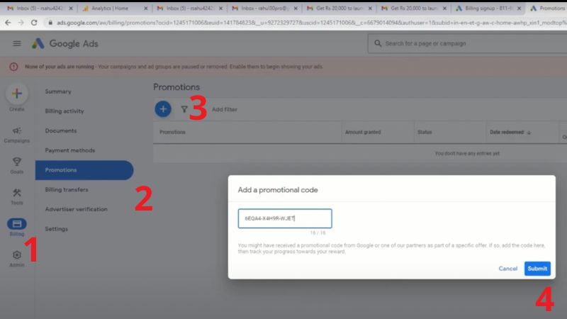 Chọn Submit/Gửi để hoàn tất