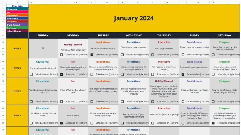 HubSpot Social Strategy & Plan Template