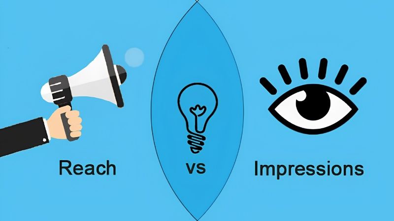 Reach l&agrave; số lượng người d&ugrave;ng nh&igrave;n thấy b&agrave;i viết c&ograve;n impressions l&agrave; tổng số lần b&agrave;i viết hiển thị