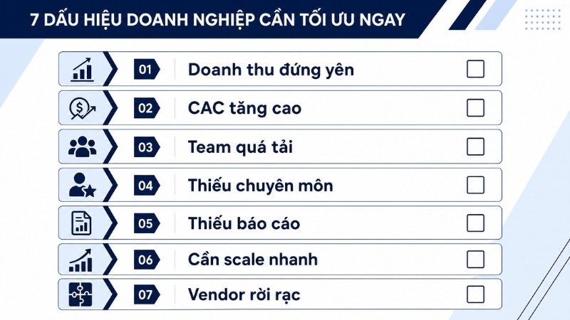 7 dấu hiệu doanh nghiệp nên thuê agency