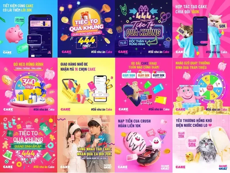 Cake mang đến cho người dùng những chương trình ưu đãi thú vị, độc đáo