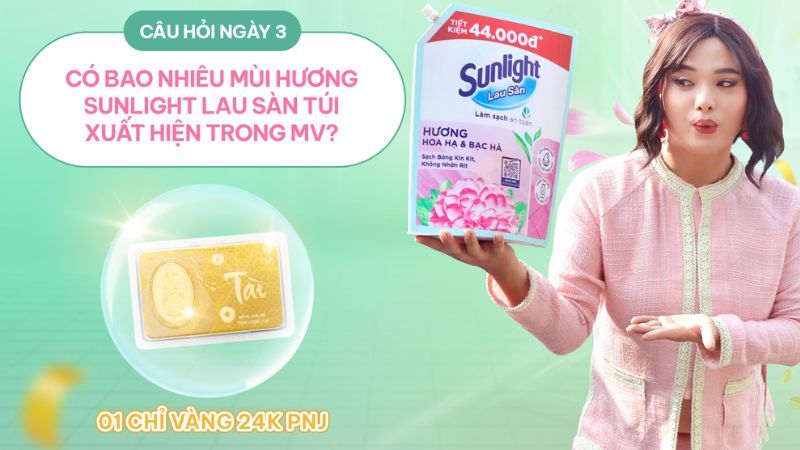 Sunlight khéo léo truyền tải thông điệp về sản phẩm 