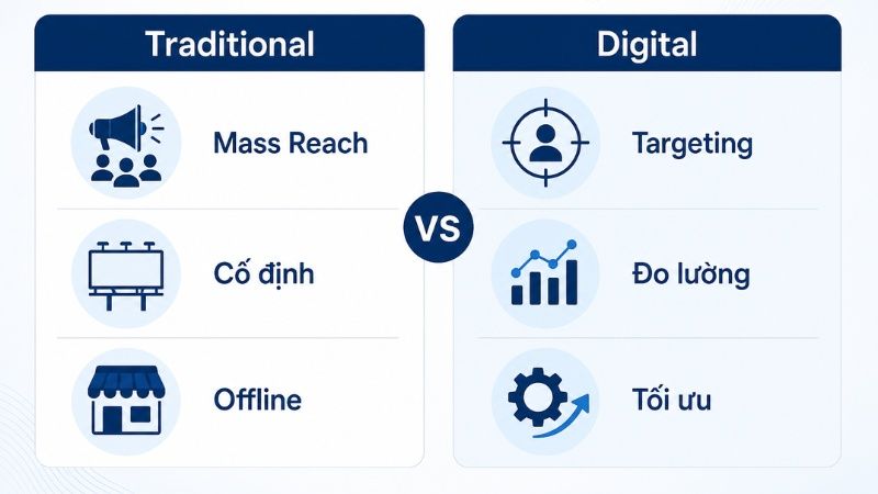 Traditional Media Buying vs Digital Media Buying