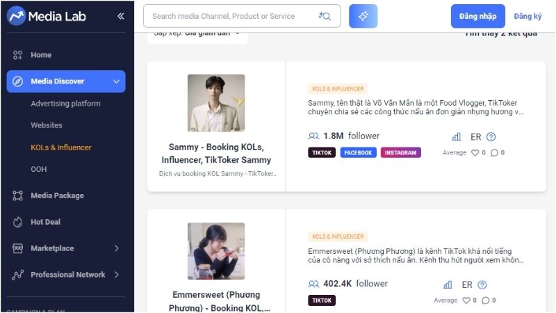 Media Lab chuyên booking KOL, Food Blogger, Vlogger