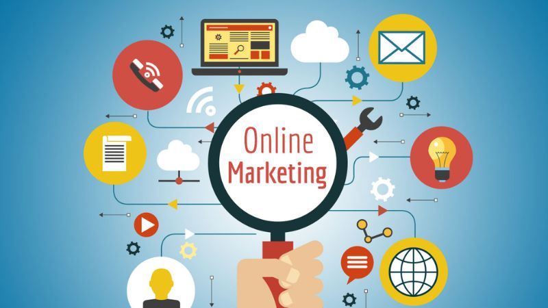 Online marketing là phân nhánh thuộc digital marketing