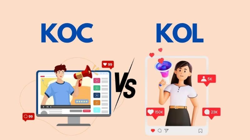 KOL có lượt theo dõi cao hơn KOC