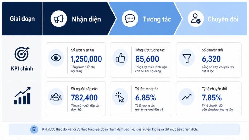 KPI theo từng giai đoạn của h&agrave;nh tr&igrave;nh kh&aacute;ch h&agrave;ng