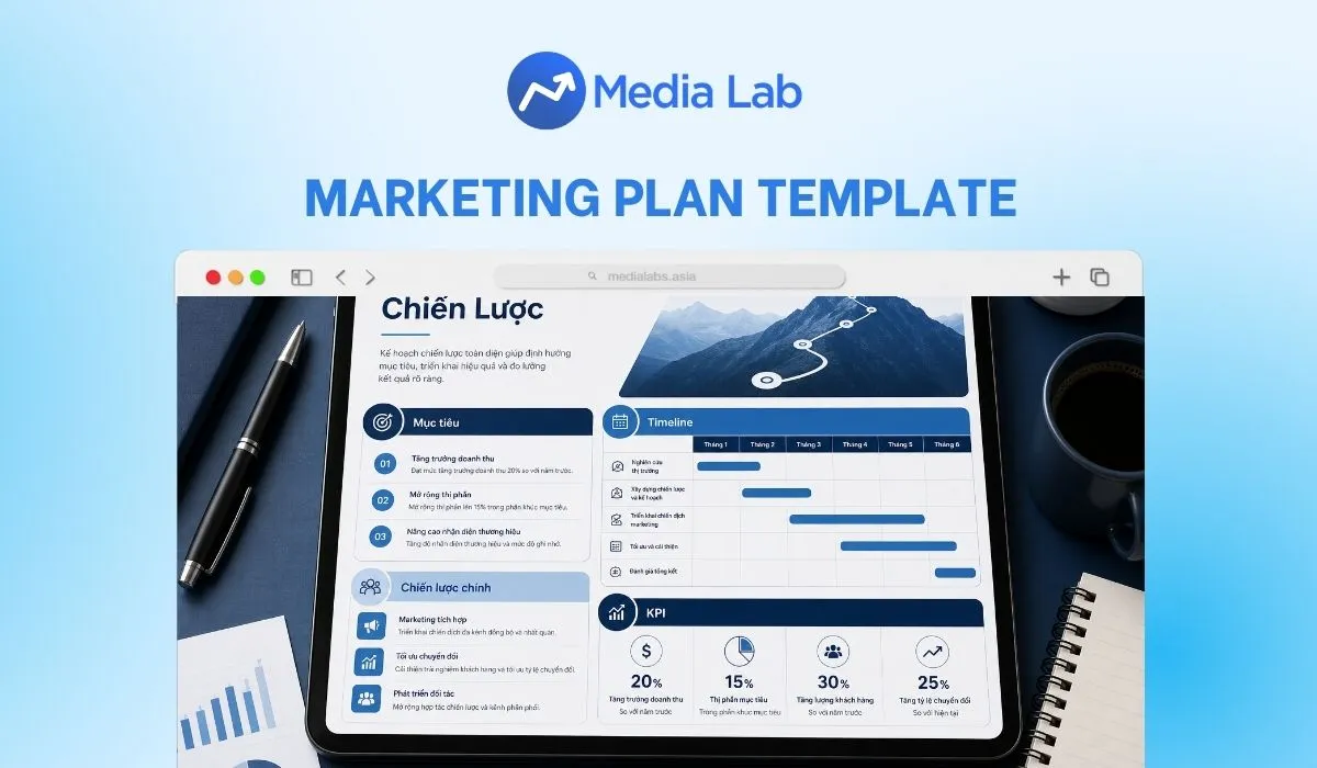 10 mẫu marketing plan template phổ biến cho doanh nghiệp