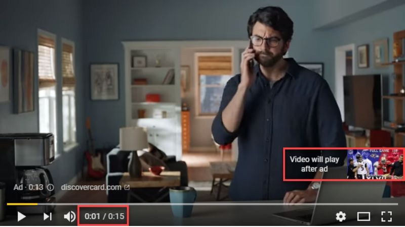 Non-skippable in-stream video ads là định dạng quảng cáo hiển thị trước, trong hoặc sau video YouTube khác, buộc người xem phải xem hết trong thời lượng tối đa 15 giây