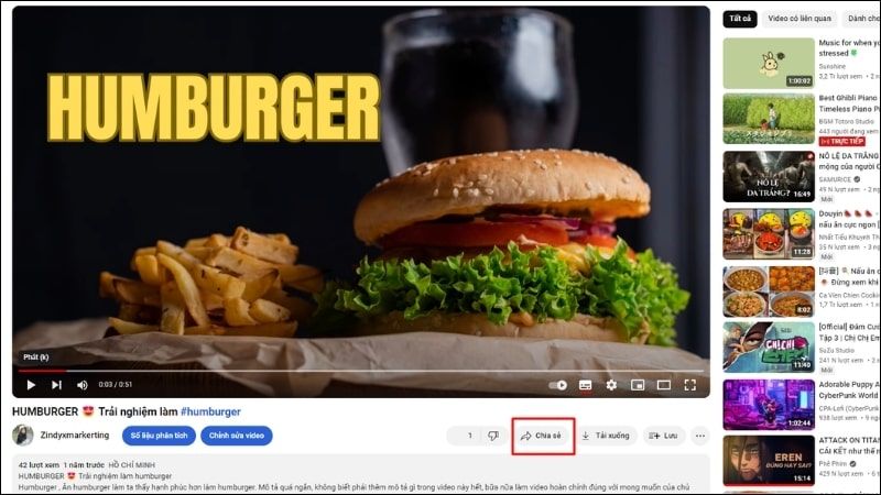 Chia sẻ video để có thêm nhiều người xem