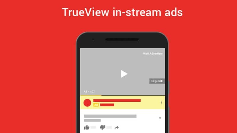 Skippable in-stream ads (Quảng cáo trong luồng có thể bỏ qua) là định dạng cơ bản nhất