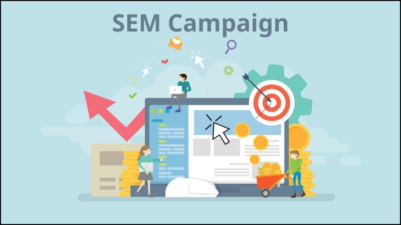 SEM Campaign là một chiến dịch tối ưu hóa công cụ tìm kiếm nhằm giúp website của doanh nghiệp xếp hạng cao hơn trên các trang kết quả tìm kiếm (SERP