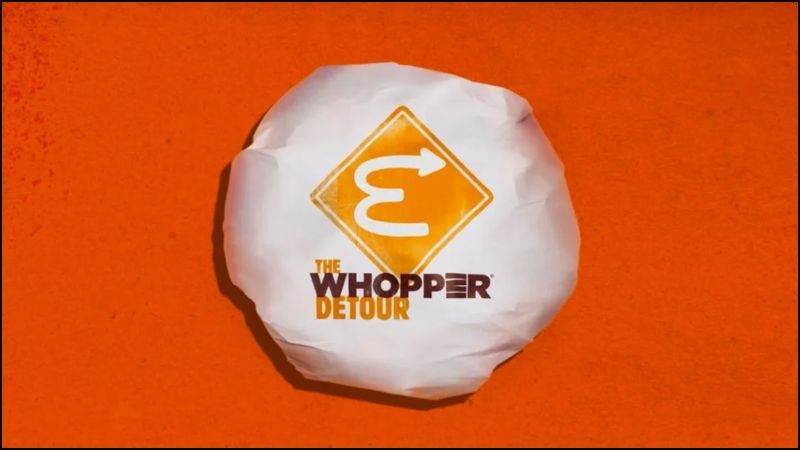 Whopped Detour chiến dịch marketing câu khách độc đáo của burger king