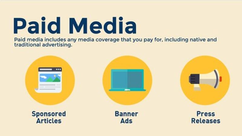 Paid Media là dạng truyền thông trả phí, nơi bạn bỏ tiền để quảng cáo sản phẩm, dịch vụ của mình