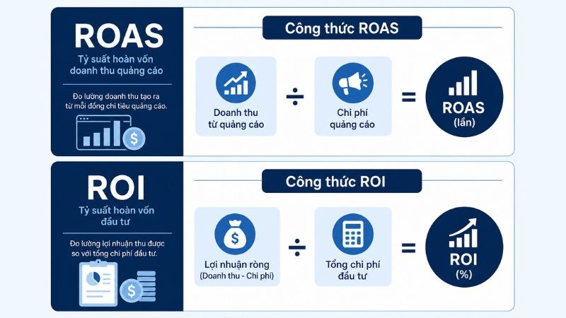 C&ocirc;ng thức t&iacute;nh ROI v&agrave; ROAS trong marketing