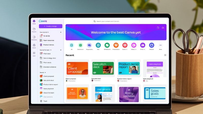 Canva l&agrave; c&ocirc;ng cụ hỗ trợ thiết kế với kho template đa dạng