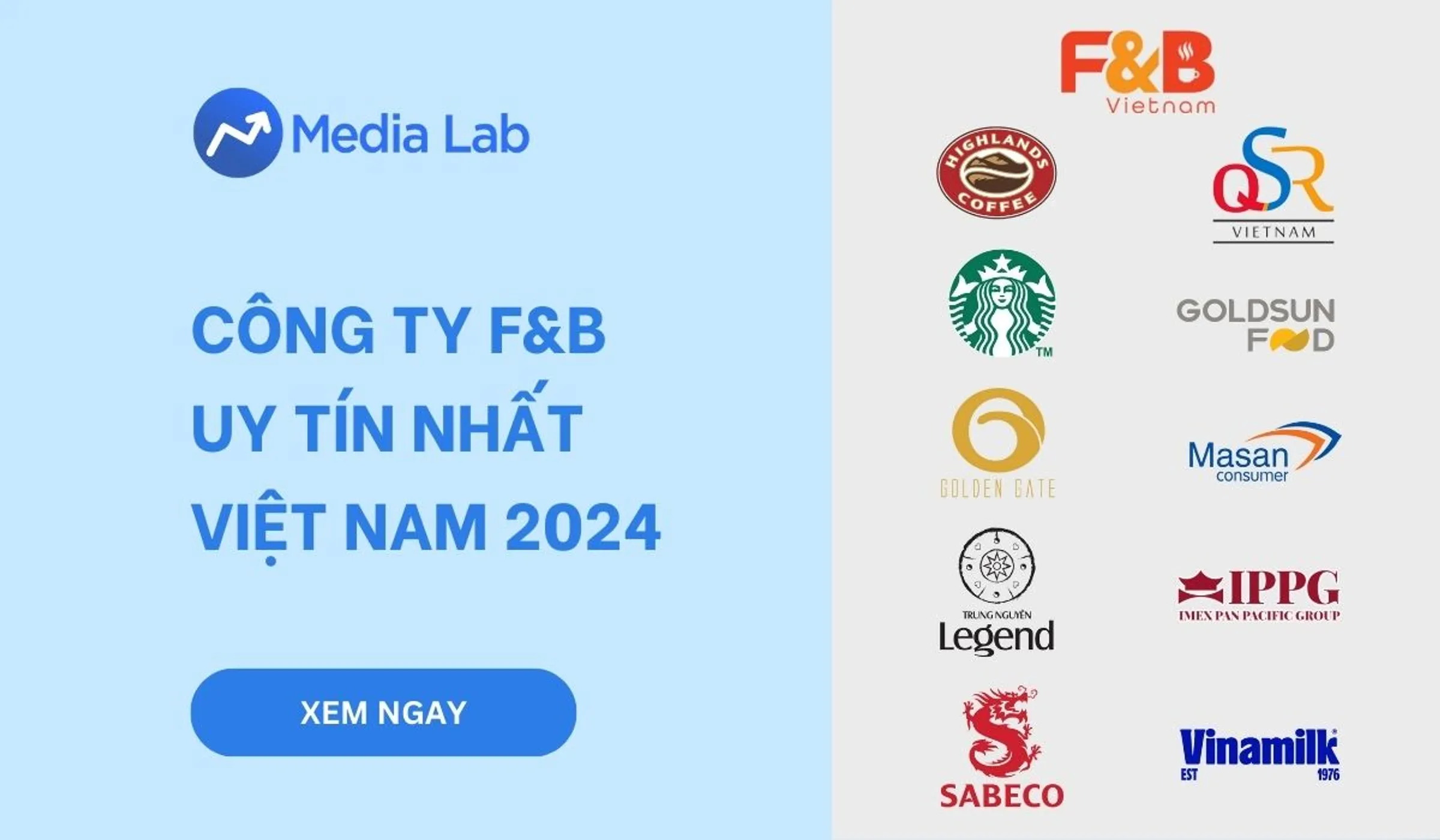 TOP 10 công ty F&B uy tín nhất tại Việt Nam năm 2025