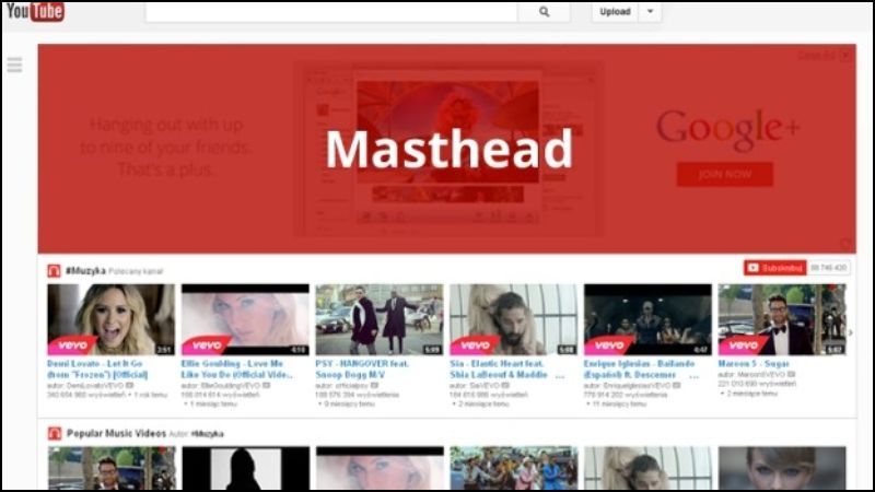 YouTube Masthead là quảng cáo dạng video gốc nổi bật, hiển thị trên đầu trang chủ YouTube trên mọi thiết bị