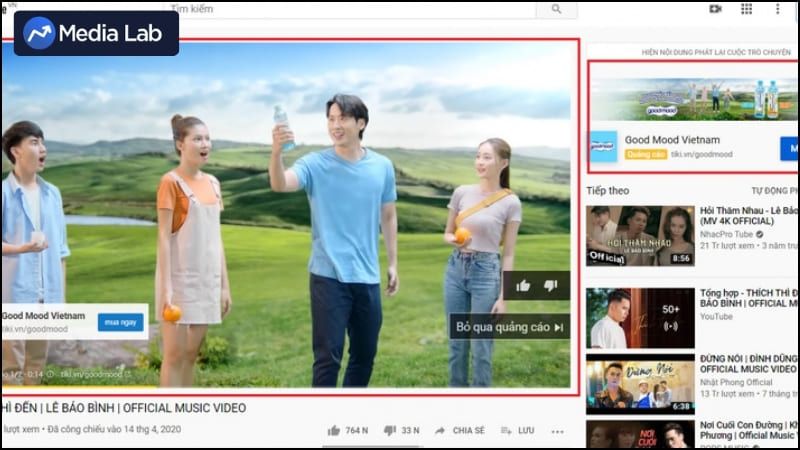Quảng cáo Youtube vẫn được ưa chuộng 