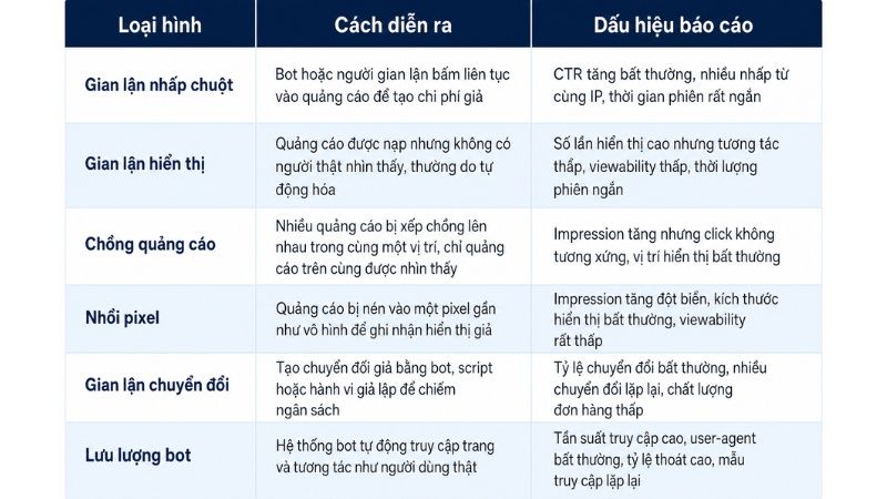 C&aacute;c h&igrave;nh thức Ad Fraud phổ biến trong quảng c&aacute;o số