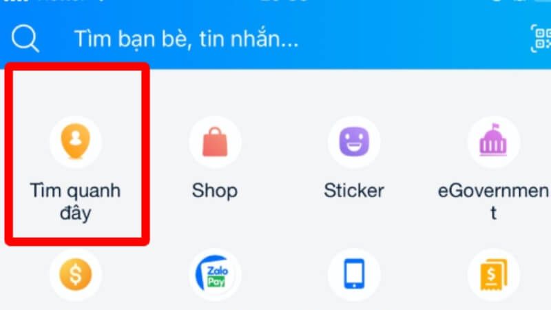 Dễ dàng tìm kiếm liên hệ xung quanh bằng tính năng tìm quanh đây